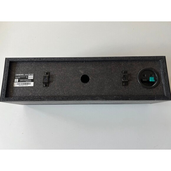 Vintage Black Onkyo Model SKC-580 Center Channel Wired TV Home Audio Speaker - Picture 5 of 6